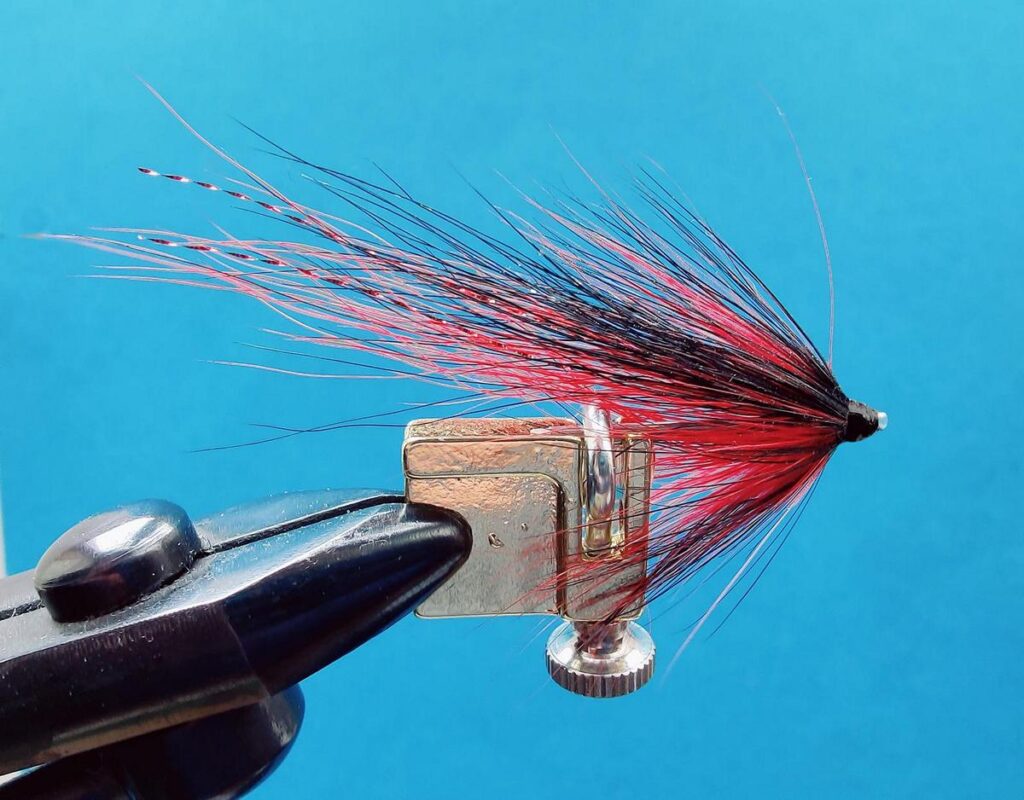 Grays Tube Fly Adaptor with Shrimp Tube Fly Needle Tube Fly dressed in Grays Tube Fly Adaptor