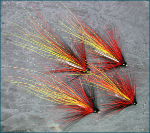 Fiery Shrimp Tube Flies